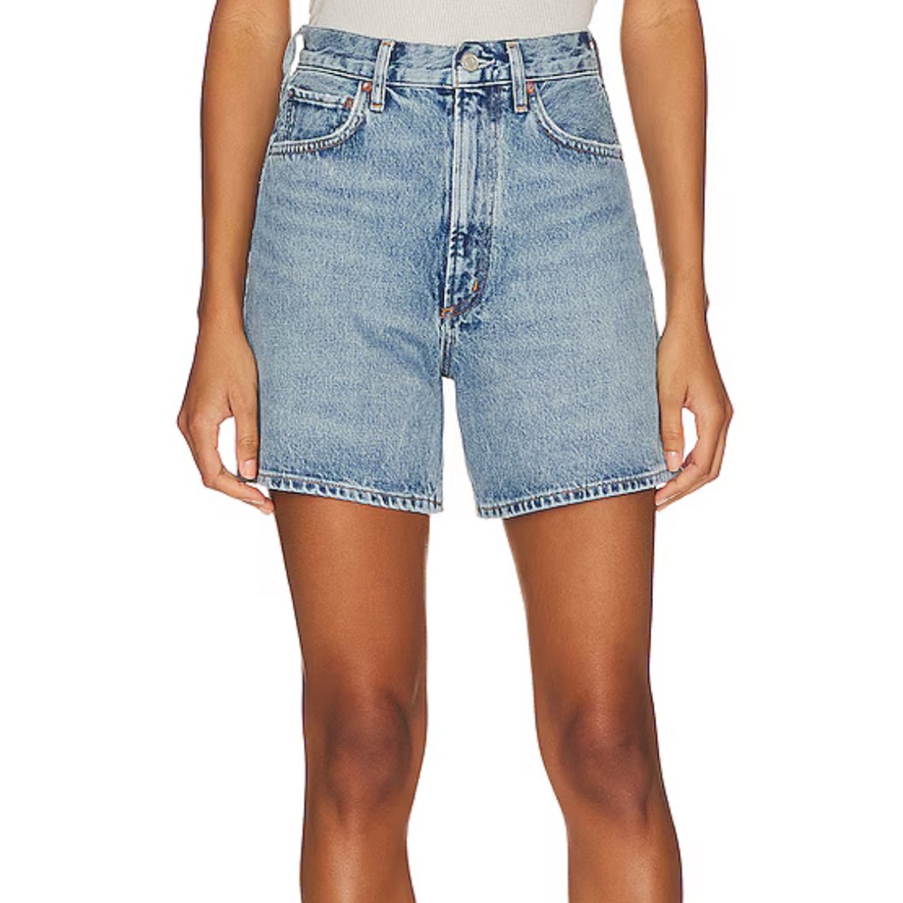 Agolde Stella Blue Jean Shorts